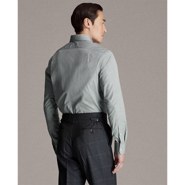 Grey End-on-End Shirt Purple Label 5