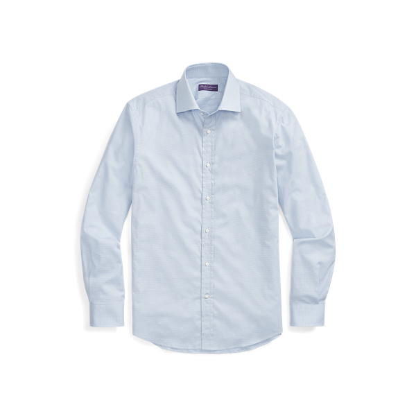 Easy Care Houndstooth Shirt Purple Label 1