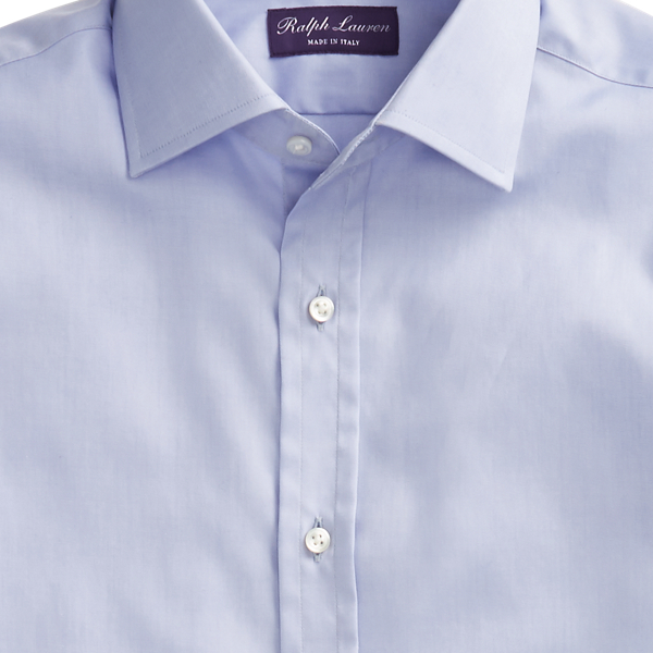 Soft Blue Easy Care Twill Shirt Purple Label 7