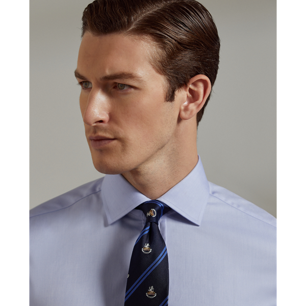 Soft Blue Easy Care Twill Shirt Purple Label 6