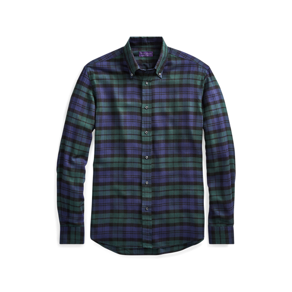 Camicia tartan in twill Purple Label in 1
