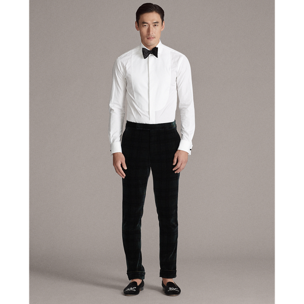 Green Tartan Velvet Tuxedo Trouser Purple Label 3