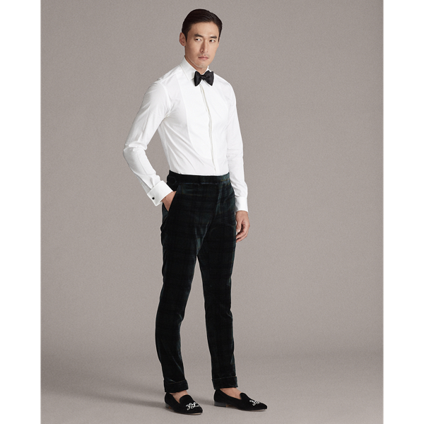 Green Tartan Velvet Tuxedo Trouser Purple Label 4