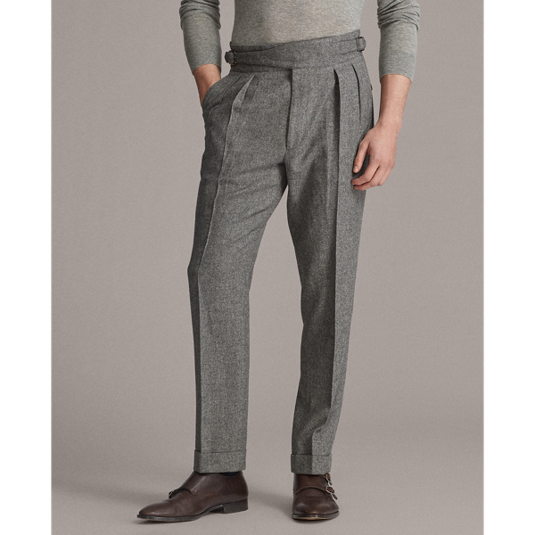 Kamelhaarhose Purple Label in Hellgrau meliert 3