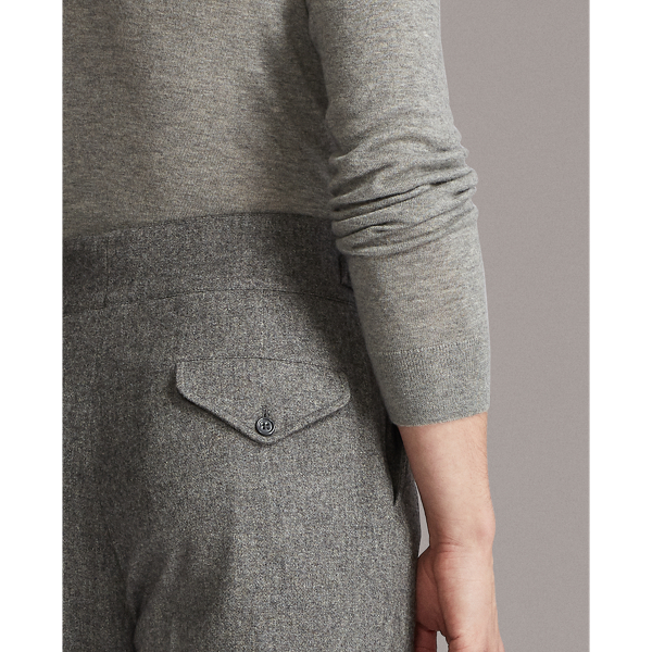 Kamelhaarhose Purple Label in Hellgrau meliert 6