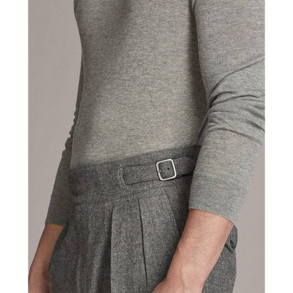 Kamelhaarhose Purple Label in Hellgrau meliert 7