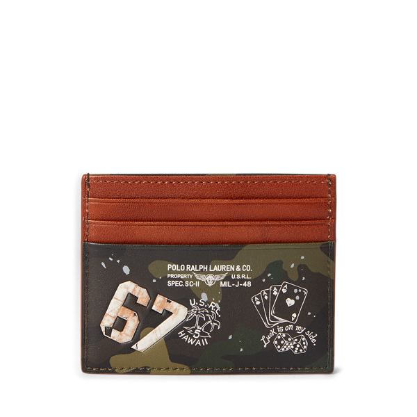 Leather Camo Card Case Polo Ralph Lauren 1