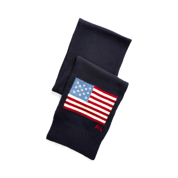 Flag Merino Wool-Blend Scarf