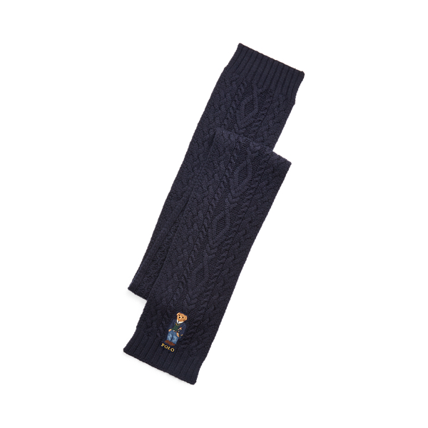 Polo Bear Aran-Knit Scarf Polo Ralph Lauren em 1