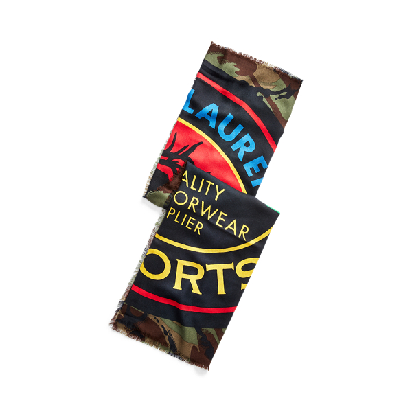 Sportsman Camo Wool Scarf Polo Ralph Lauren 1