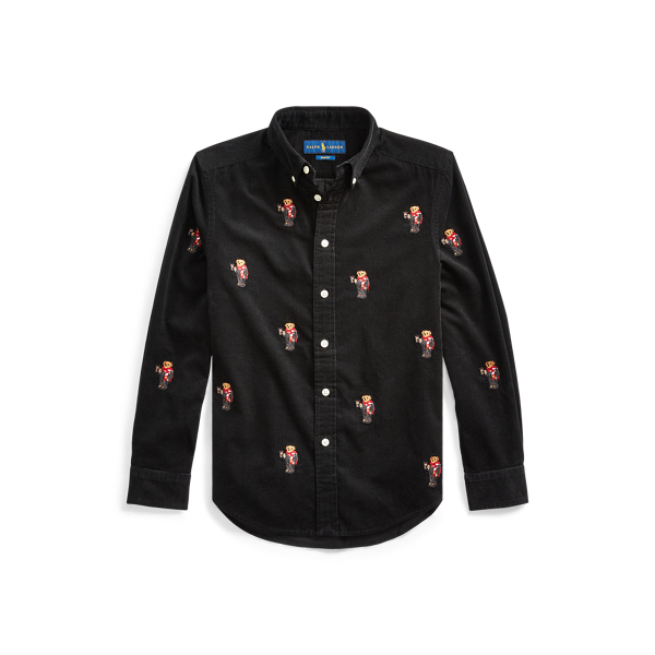Chemise ourson au chocolat velours Boys 6-14 Years en 1