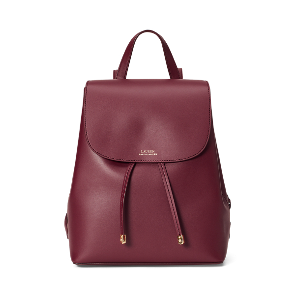 Leather Drawstring Backpack