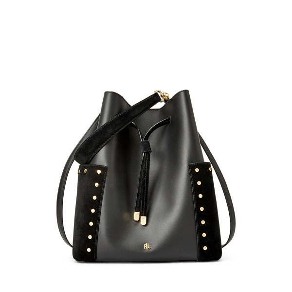 Bolso Debby con cord&oacute;n de tama&ntilde;o mediano en ante