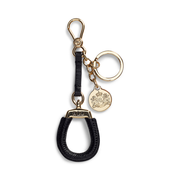 Porte-cl&eacute;s &eacute;questre en cuir