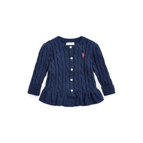 Cotton Peplum Cardigan Baby Girl 1