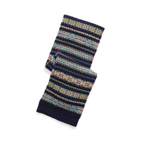 Intarsia Wool-Blend Scarf Girls 7-14 Years em 1