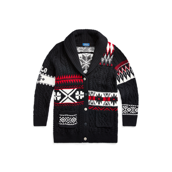 Geometric Wool-Blend Cardigan Girls 7-14 Years 1