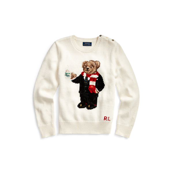 Polo Bear Cotton-Blend Jumper Girls 7-14 Years 1
