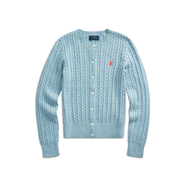 Cable-Knit Cotton Cardigan Girls 7-14 Years 1