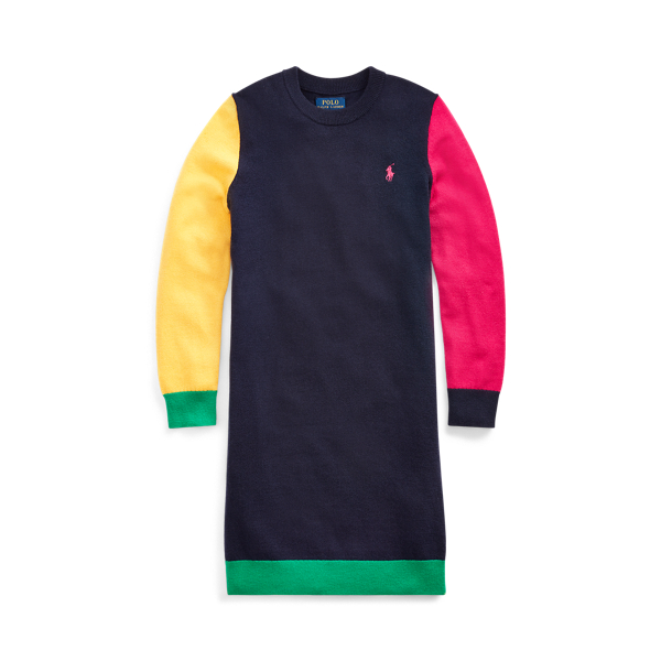 Color-Blocked Wool-Blend Dress Girls 7-14 Years em 1