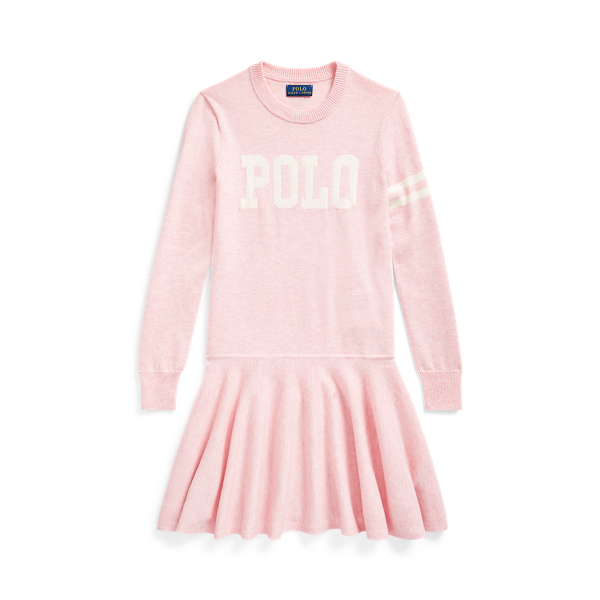 Polo Wool-Cotton Sweater Dress Girls 7-14 Years em 1