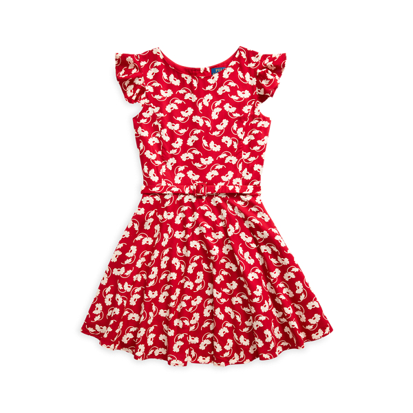Floral Belted Woven Dress Girls 7-14 Years 1