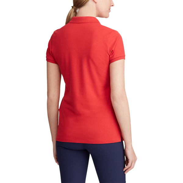 Deep Orangey Red Tailored Fit Pique Golf Polo Ralph Lauren Golf 4