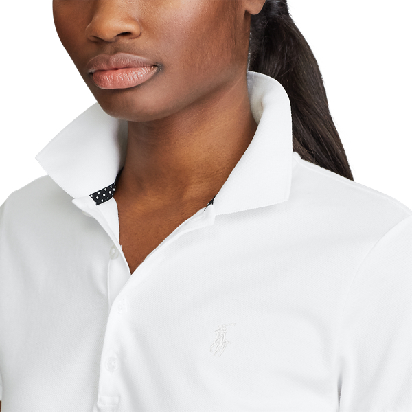 Ceramic White Tailored Fit Pique Golf Polo Ralph Lauren Golf 5