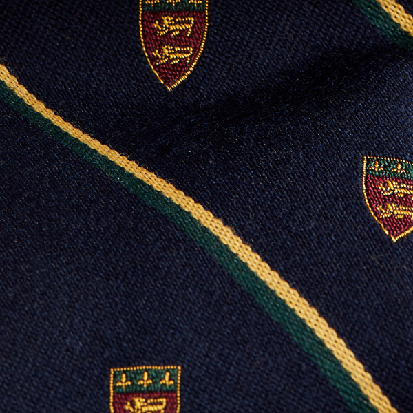 Navy Striped Narrow Club Tie Polo Ralph Lauren 3