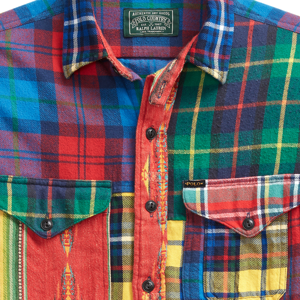 Patchwork Patchwork Jacquard Overshirt Polo Ralph Lauren 7