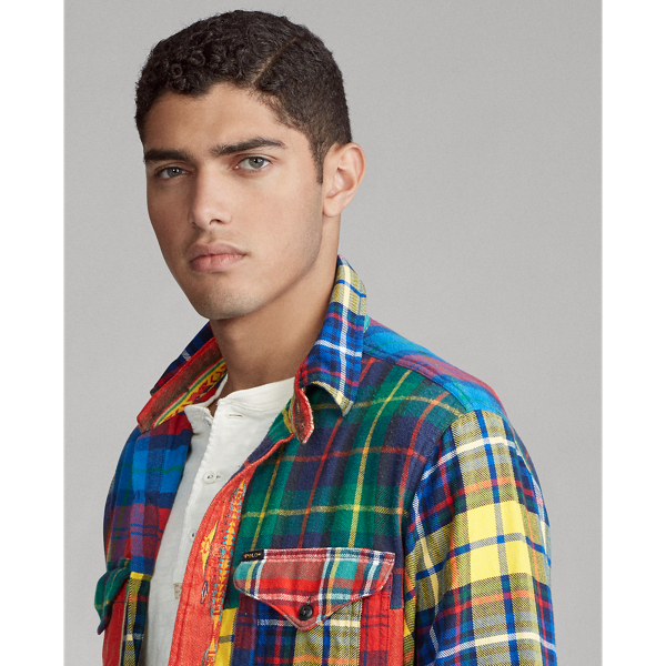 Patchwork Patchwork Jacquard Overshirt Polo Ralph Lauren 6
