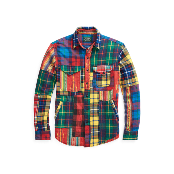 Patchwork Jacquard Overshirt Polo Ralph Lauren 1