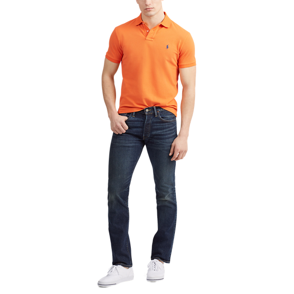 Slim-Fit Polohemd aus Piqu&eacute; Polo Ralph Lauren in Bright Preppy Orange/C759 2