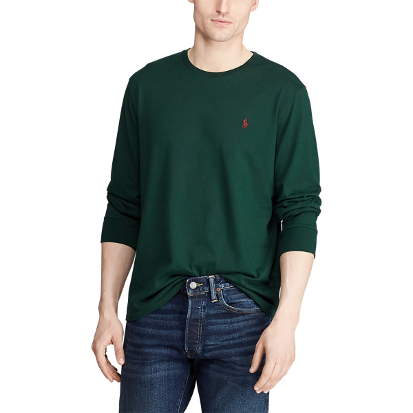 College Green/C3924 Custom Slim Jersey Long-Sleeve T-Shirt Polo Ralph Lauren 3