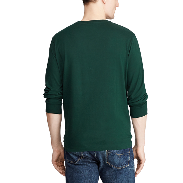 College Green/C3924 Custom Slim Jersey Long-Sleeve T-Shirt Polo Ralph Lauren 4
