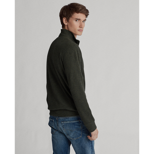 Limerick Green Heather Double-Knit Half-Zip Pullover Polo Ralph Lauren 4