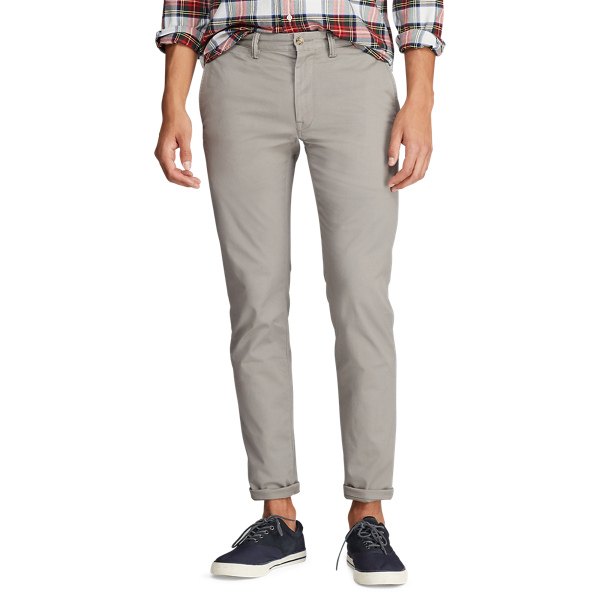 Slim-Fit Twillhose mit Stretch Polo Ralph Lauren in Athletik-Grau 3