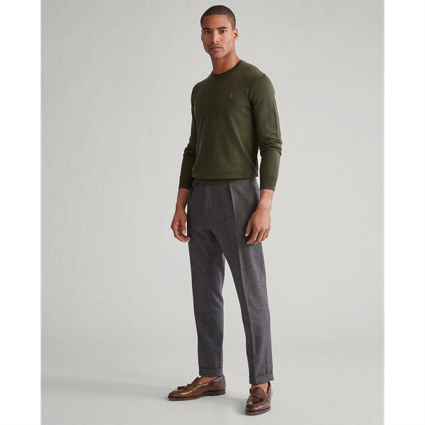 Oil Cloth Green Slim Fit Washable Wool Jumper Polo Ralph Lauren 3
