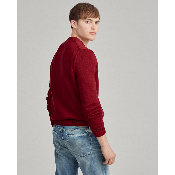 Park Avenue Red Cotton Crewneck Jumper Polo Ralph Lauren 4