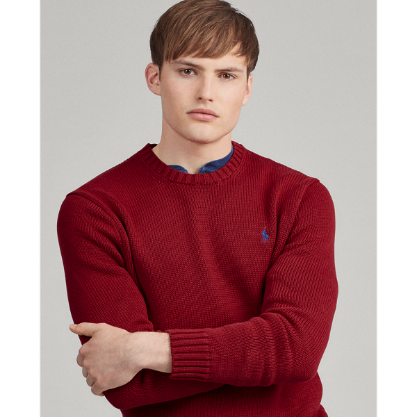 Park Avenue Red Cotton Crewneck Jumper Polo Ralph Lauren 5