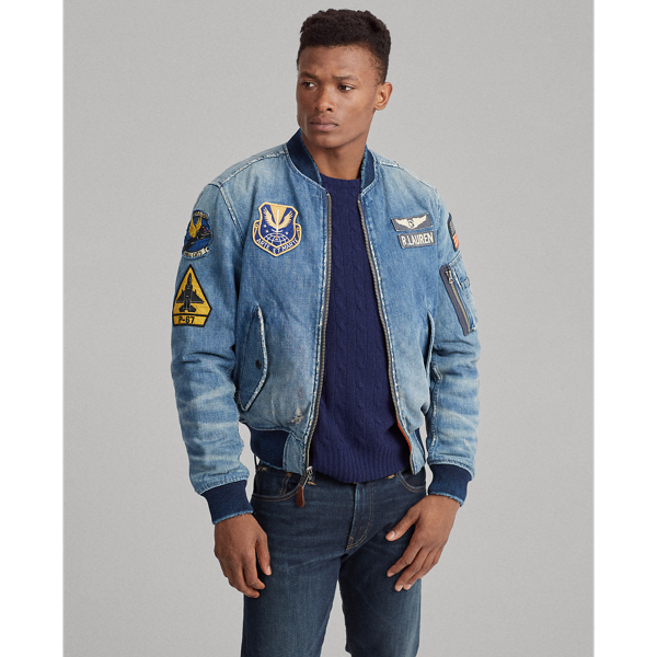 Denim Bomber Jacket for Men Ralph Lauren IL