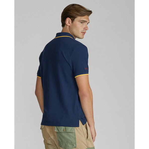 Refined Navy Custom Slim Fit Mesh Polo Polo Ralph Lauren 6