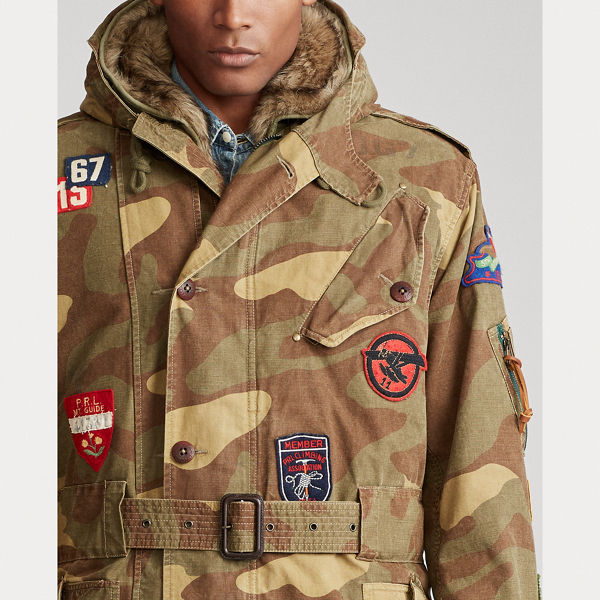 Vintage Sportsman Camo Camo Canvas Parka Polo Ralph Lauren 7