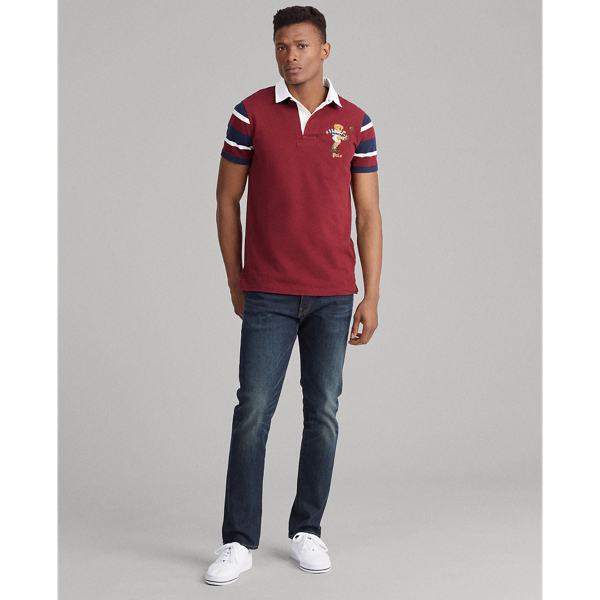 Classic Wine Multi Custom Slim Fit Bear Rugy shirt Polo Ralph Lauren 3