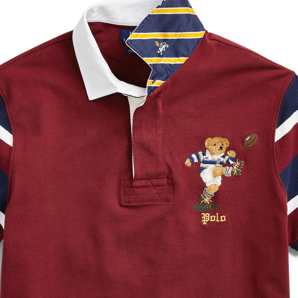 Classic Wine Multi Custom Slim Fit Bear Rugy shirt Polo Ralph Lauren 6