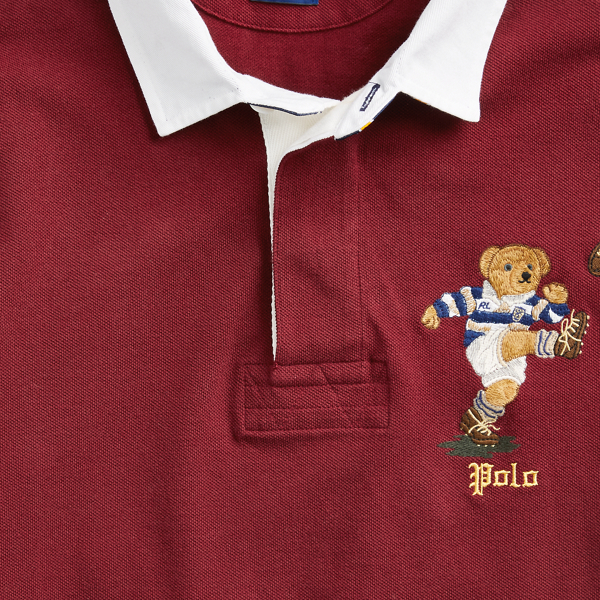 Classic Wine Multi Custom Slim Fit Bear Rugy shirt Polo Ralph Lauren 7