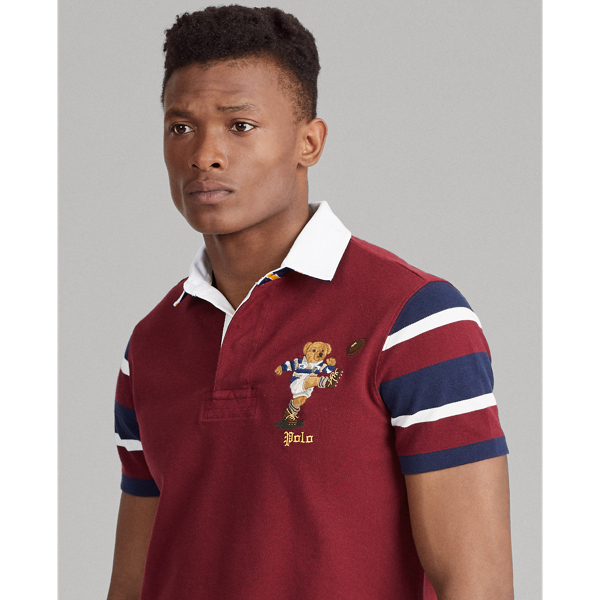 Classic Wine Multi Custom Slim Fit Bear Rugy shirt Polo Ralph Lauren 5