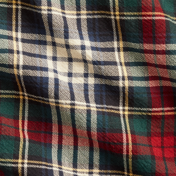 Winter Green/Tan Mul Classic Fit Plaid Twill Shirt Polo Ralph Lauren 8