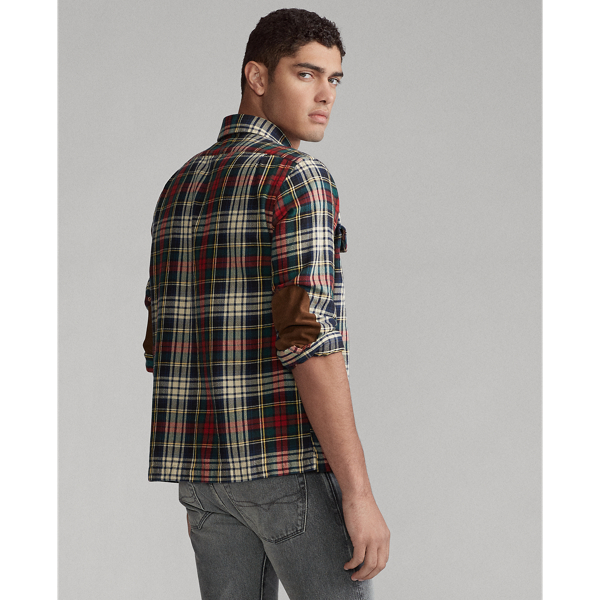 Winter Green/Tan Mul Classic Fit Plaid Twill Shirt Polo Ralph Lauren 5