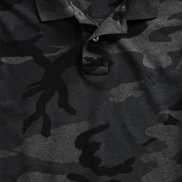 Polo ultra cintr&eacute; piqu&eacute; camouflage Polo Ralph Lauren en RL Camo Charcoal 7